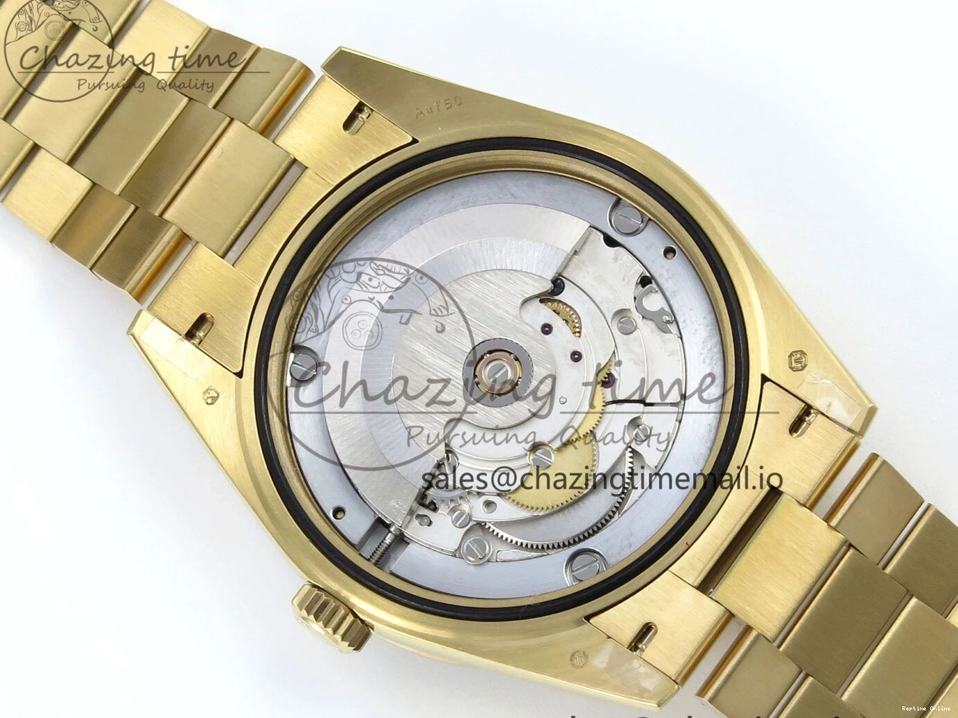 0205 DayDate 40 YG QF 1:1 Best Edition Pink Diamonds Dial Diamonds Bezel on President Bracelet A2836 V5 (Gain Weight) ZipUp 488